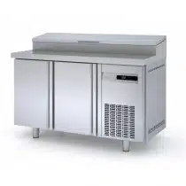 Meuble de préparation, 2 portes pleines, 255 L, 8 bacs GN 1/4