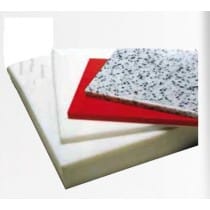Plaque de découpe cuisine au M², marbré blanc, polyéthylène, épaisseur 40 mm