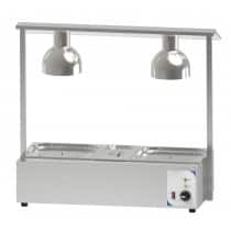 Poste De Découpe Chauffant Avec Bain Marie Double acier inoxydable 1800 W