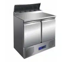 Saladette à sandwich 2 portes acier inox AISI 201