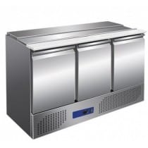Saladette réfrigérée 3 portes acier inox AISI 201