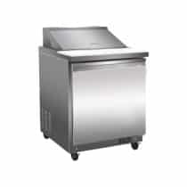 Saladette saladette réfrigérée, 1 porte, 8 bacs 1/6