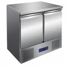 Saladette top 2 portes acier inox AISI 201