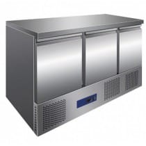 Saladette top 3 portes acier inox AISI 201