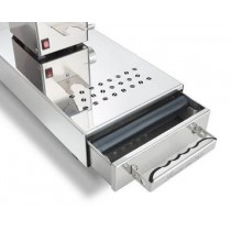 Tiroir en tôle d'acier inox AISI 304, pour machine a café, 6,2 Kg