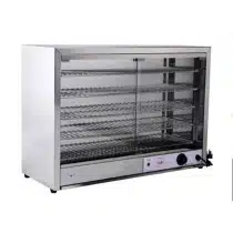 Vitrine chauffante en inox, 1.5 kW
