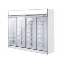 Vitrine murale, version négative, gamme MARKET, 4 portes, 2060 L