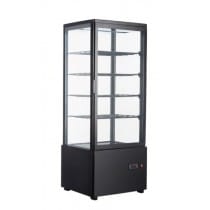 Vitrine réfrigérée panoramique à poser double vitrage H 1110 mm 180 W +2 / +12°C