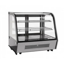 Vitrine réfrigérée panoramique à poser vitre arrondie L 702 mm 160 W +2 / +12°C