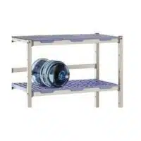 Barre de protection arrière pour rayonnage à clayettes