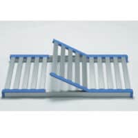 Etagère à clayettes aluminium anodisé P 500 mm, pour rayonnage