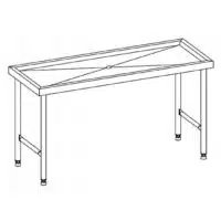 Table de tri sur-mesure acier inoxydable 4 pieds L 1950 x P 700 x H 880 mm sur mesure