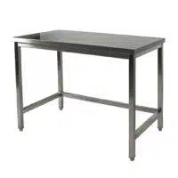 Table Inox AISI 441 soudée centrale L 1600 x P 700 x H 900 mm