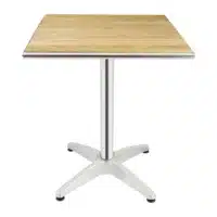 Table carrée plateau en frêne L 600 mm