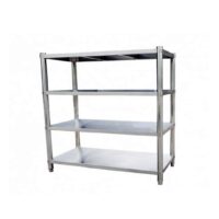 Rayonnage inox AISI 201 4 niveaux P 400 mm