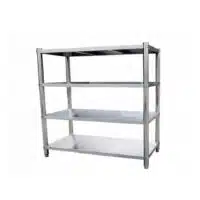 Rayonnage inox AISI 201 4 niveaux P 400 mm