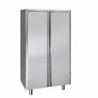 Armoire inox, 2 portes battantes, L 800 x P 600 x H 1800 mm