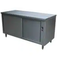 Armoire traversante chauffante centrale portes coulissantes L 1600 x P 700 x H 900 mm