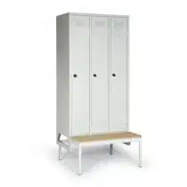 Armoire vestiaire industrie propre sur banc profondeur 800 mm