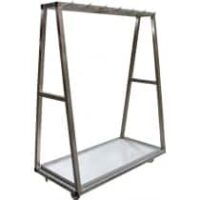 Chariot à carcasse pour viande inox 11 dents L 1200 x P 700 x H 1500 mm sur mesure