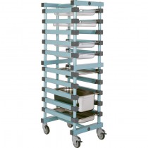 Chariot à glissières 1x10 niveaux, pour plateaux GN 1/1 et GN 1/2
