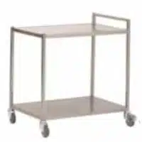 Chariot de transport plein inox AISI 430 L 1000 x P 500 x H 1000 mm