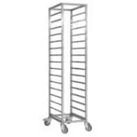 Chariot de transport pour plateaux 215 x 580 mm inox AISI 430 20 niveaux fabrication sur mesure