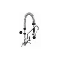 Douchette monotrou avec col de cygne H 600 mm levier court et clapet anti-retour