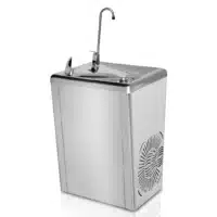 Fontaine à eau murale acier inoxydable avec col de cycle et jet d'eau actionné par poussoir pour l'eau froide