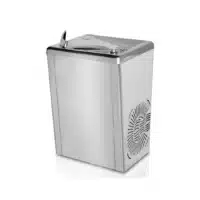 Fontaine à eau murale acier inoxydable sans réfrigération jet d'eau actionné par poussoir pour l'eau froide