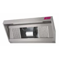 Hotte complète joly avec moteur variateur spots led intégrés 3 filtres labyrinthe INOX AISI 430 2000x700x540 mm
