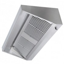 Hotte professionnelle gamme challenge profondeur 900 version dynamique longueur 1000 mm