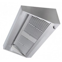 Hotte professionnelle gamme challenge profondeur 900 version dynamique longueur 2500 mm