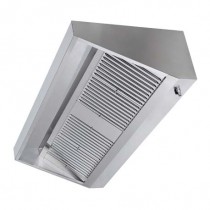 Hotte professionnelle gamme challenge profondeur 900 version statique longueur 1500 mm