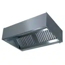 Hotte standard neutre rectangulaire, acier Inox AISI 441, 1320 M3/H