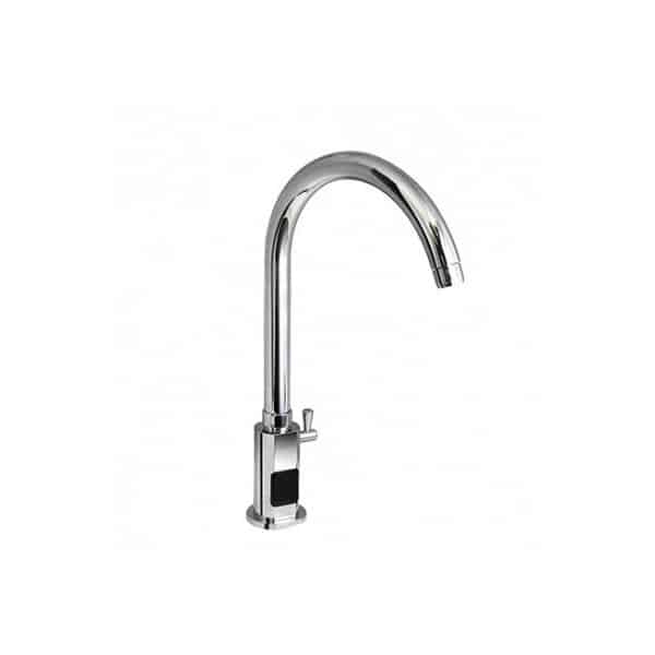 Robinetterie cuisine avec mélangeur électronique branchement piles 197 mm