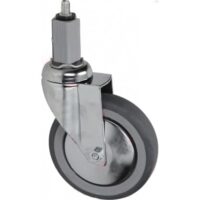 Roulette pivotante à goujon, l'unité