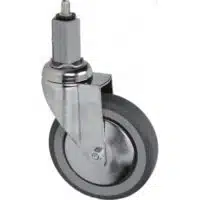 Roulette pivotante à goujon, l'unité