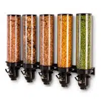 Distributeur mural d'aliments secs gamme Free Flow noir 5 x 4,5 L