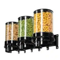 Distributeur d'aliments biologiques et secs Multi-X mural 3 conteneurs 3 x 1,5 L