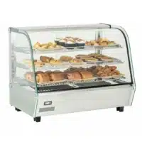 Découvrez la vitrine chauffante 160L, idéale pour sublimer vos plats tout en les maintenant à la température parfaite. Commandez-la maintenant !