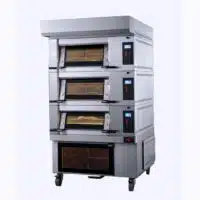 Four électrique Modulram avec 3 étages L 1250 x P 800 x H 210 mm + hotte avec extracteur + étuve, sur mesure