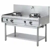 Wok gaz SERIE 700 2 brûleurs 2 x 13 kW avec robinet d'eau froide
