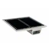 Plan chauffant 2xGN1/1 commande à intégré: Contrôle précis