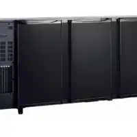 Arrière-bar 3 portes pleines groupe logé 390 L