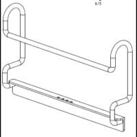 Crochet support bac + porte sac chariot