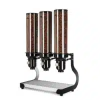 Distributeur de grains de café gamme "Supremo" 3 x 4.5 L noir