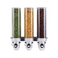 Distributeur mural d'aliments biologiques et secs "Free Flow" 3 x 4.5 L