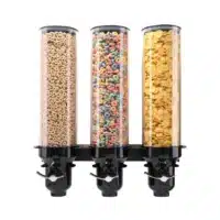 Distributeur mural de céréales "Free Flow" noir 3 x 4.5 L