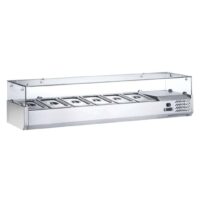 Vitrine réfrigérée 6 bacs GN 1/3 P 395 mm